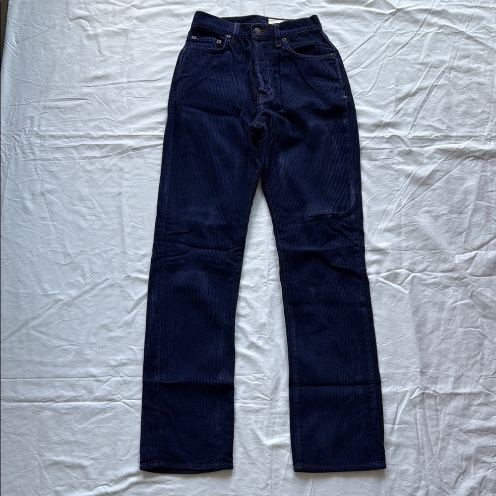 Imogene + Willie Dark Blue Corduroy Pants - Size 24